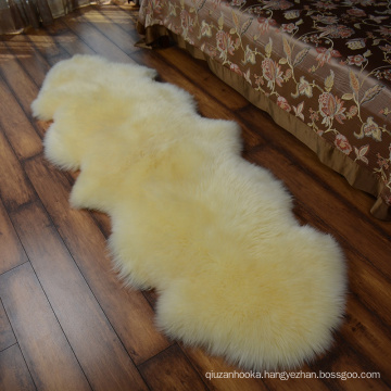 custom dye color soft wool blanket sheep skin fur rug